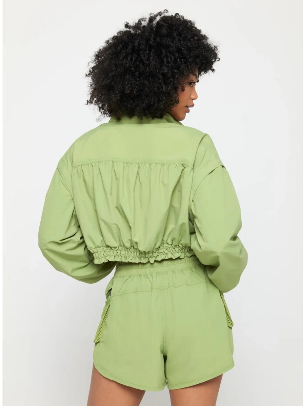Bridget Crop 2-Way Vest Hybrid Vest Jacket - Picture 3 of 7